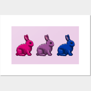 Bi Bunnies Posters and Art